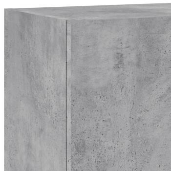 TV-Wandschrank Betongrau 40,5x30x90 cm Holzwerkstoff