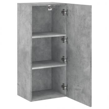 TV-Wandschrank Betongrau 40,5x30x90 cm Holzwerkstoff