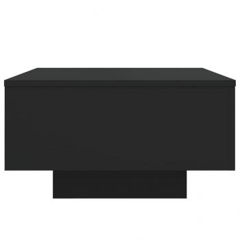 Couchtisch mit LED-Leuchten Schwarz 55x55x31 cm