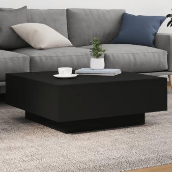 ARDEBO.de - Couchtisch Schwarz 80x80x31 cm Holzwerkstoff