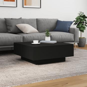 Couchtisch Schwarz 80x80x31 cm Holzwerkstoff