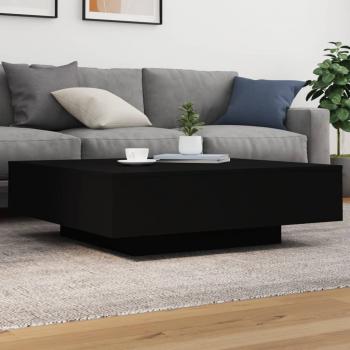 ARDEBO.de - Couchtisch Schwarz 100x100x31 cm Holzwerkstoff