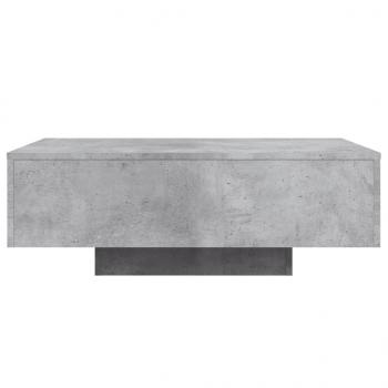 Couchtisch mit LED-Leuchten Betongrau 85x55x31 cm