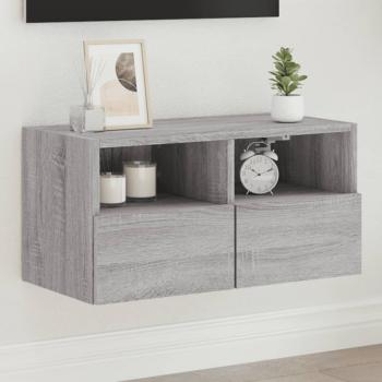 ARDEBO.de - TV-Wandschrank Grau Sonoma 60x30x30 cm Holzwerkstoff