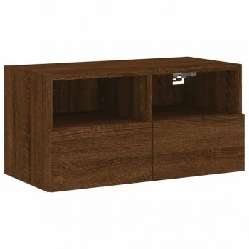 TV-Wandschrank Braun Eiche-Optik 60x30x30 cm Holzwerkstoff