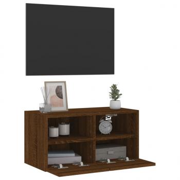 TV-Wandschrank Braun Eiche-Optik 60x30x30 cm Holzwerkstoff