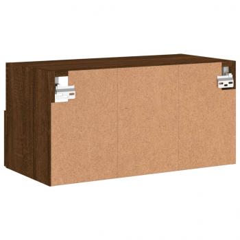 TV-Wandschrank Braun Eiche-Optik 60x30x30 cm Holzwerkstoff