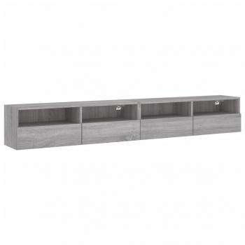 TV-Wandschränke 2 Stk. Grau Sonoma 100x30x30 cm Holzwerkstoff