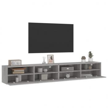 TV-Wandschränke 2 Stk. Grau Sonoma 100x30x30 cm Holzwerkstoff