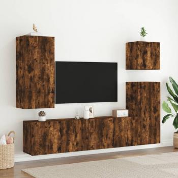 TV-Wandschrank Räuchereiche 40,5x30x90 cm Holzwerkstoff