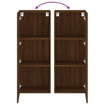 TV-Wandschrank Braun Eiche-Optik 40,5x30x102 cm Holzwerkstoff