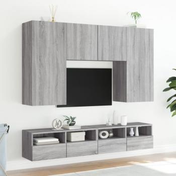 TV-Wandschrank Grau Sonoma 80x30x30 cm Holzwerkstoff