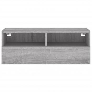 TV-Wandschrank Grau Sonoma 80x30x30 cm Holzwerkstoff