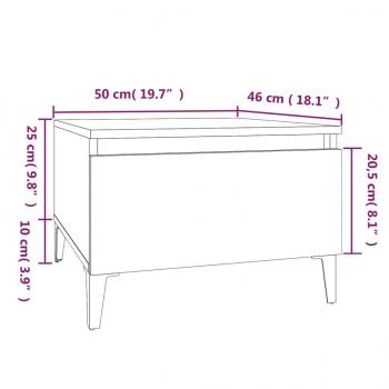 Beistelltisch Braun Eichen-Optik 50x46x35 cm Holzwerkstoff