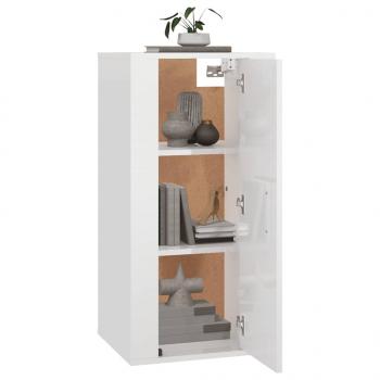 TV-Wandschrank Hochglanz-Weiß 40x34,5x80 cm