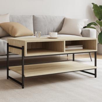 ARDEBO.de - Couchtisch Sonoma-Eiche 90x50x45 cm Holzwerkstoff