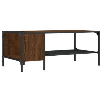 Couchtisch mit Regal Braun Eichen-Optik 100x51x40 cm