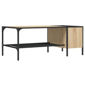 Couchtisch mit Regal Sonoma-Eiche 100x51x40 cm Holzwerkstoff