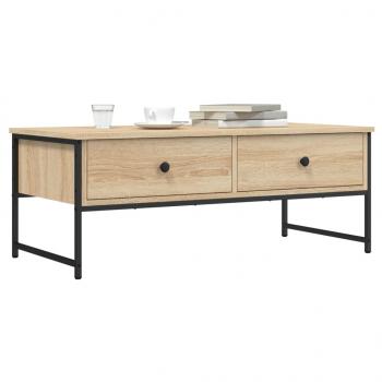 ARDEBO.de - Couchtisch Sonoma-Eiche 101x49x39,5 cm Holzwerkstoff