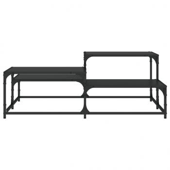 Couchtisch Schwarz 107x107x40 cm Holzwerkstoff