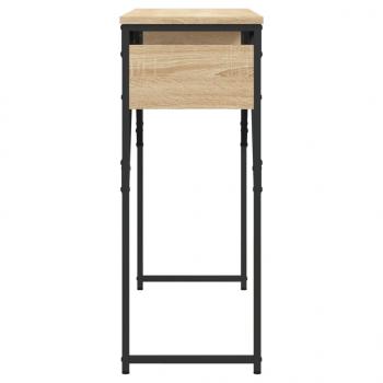 Konsolentisch mit Ablage Sonoma-Eiche 105x30x75cm Holzwerkstoff