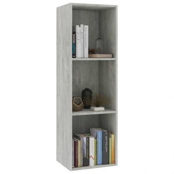 Bücherregal/TV-Schrank Betongrau 36x30x114 cm Holzwerkstoff