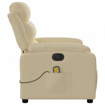 Massagesessel Elektrisch Creme Stoff