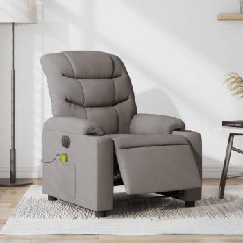 ARDEBO.de - Massagesessel Elektrisch Taupe Stoff