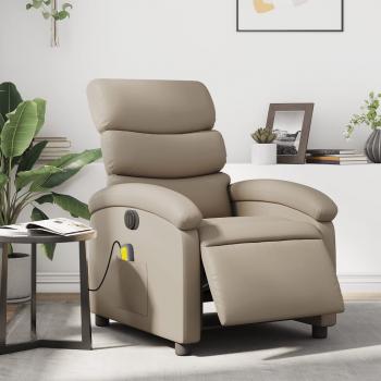 ARDEBO.de - Massagesessel Elektrisch Cappuccino-Braun Kunstleder