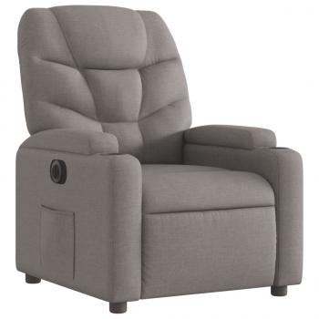 Relaxsessel Elektrisch Taupe Stoff