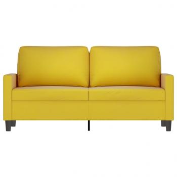 2-Sitzer-Sofa Gelb 140 cm Samt