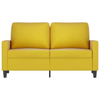 2-Sitzer-Sofa Gelb 120 cm Samt