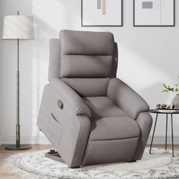 ARDEBO.de - Relaxsessel mit Aufstehhilfe Taupe Stoff