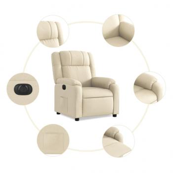 Relaxsessel Elektrisch Creme Stoff