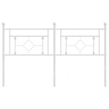 Kopfteil Metall Weiß 150 cm