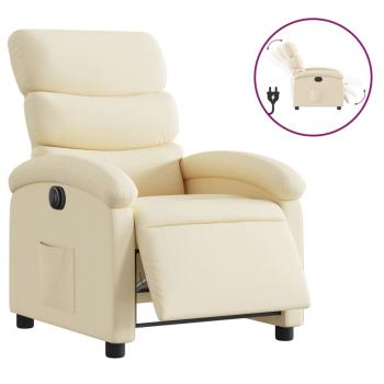 Relaxsessel Elektrisch Creme Stoff