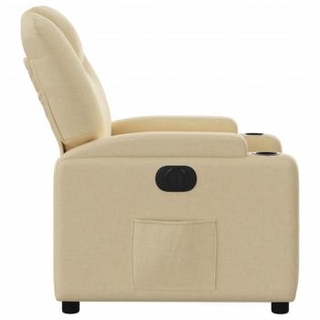 Relaxsessel Elektrisch Creme Stoff