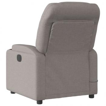 Massagesessel Elektrisch Taupe Stoff