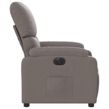 Relaxsessel Elektrisch Taupe Stoff