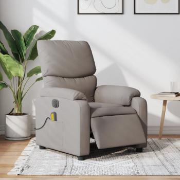 ARDEBO.de - Massagesessel Elektrisch Taupe Stoff