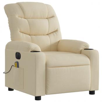 Massagesessel Elektrisch Creme Stoff