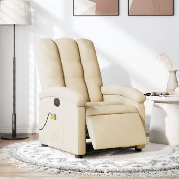 ARDEBO.de - Massagesessel Elektrisch Creme Stoff