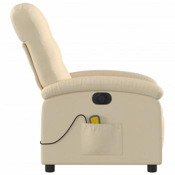 Massagesessel Elektrisch Creme Stoff