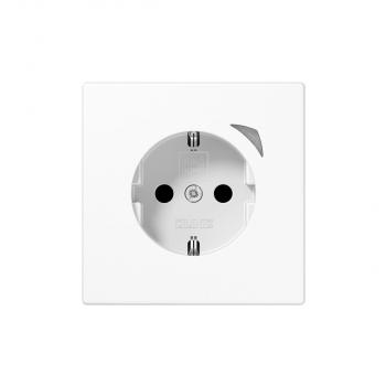 ARDEBO.de JUNG HOME SCHUKO® Steckdose, 16 A 250 V ~, mit Funktionsanzeige, SAFETY+, Serie LS, alpinweiß