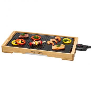 ARDEBO.de ProfiCook PC-TYG 1143 Teppanyaki-Grill, 2200 W, holz/schwarz