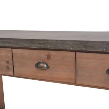 Konsolentisch Tannenholz Massiv 122 x 35 x 80 cm