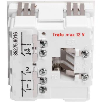 Renz 97-9-85275 ws Klingel- und Lichtmodul, 1 Licht- und 2 Klingelschalter, weiß