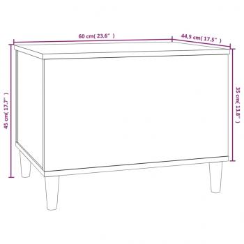 Couchtisch Betongrau 60x44,5x45 cm Holzwerkstoff