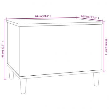 Couchtisch Braun Eichen-Optik 60x44,5x45 cm Holzwerkstoff