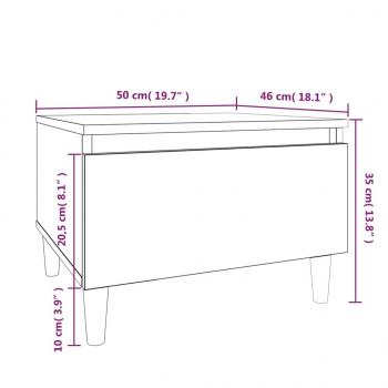 Beistelltische 2 Stk. Sonoma-Eiche 50x46x35 cm Holzwerkstoff